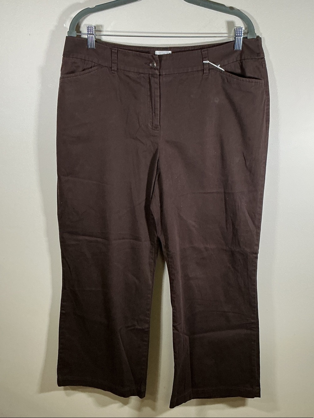 Chico’s Brown Stretch Cropped Pants Size 2.5 Short